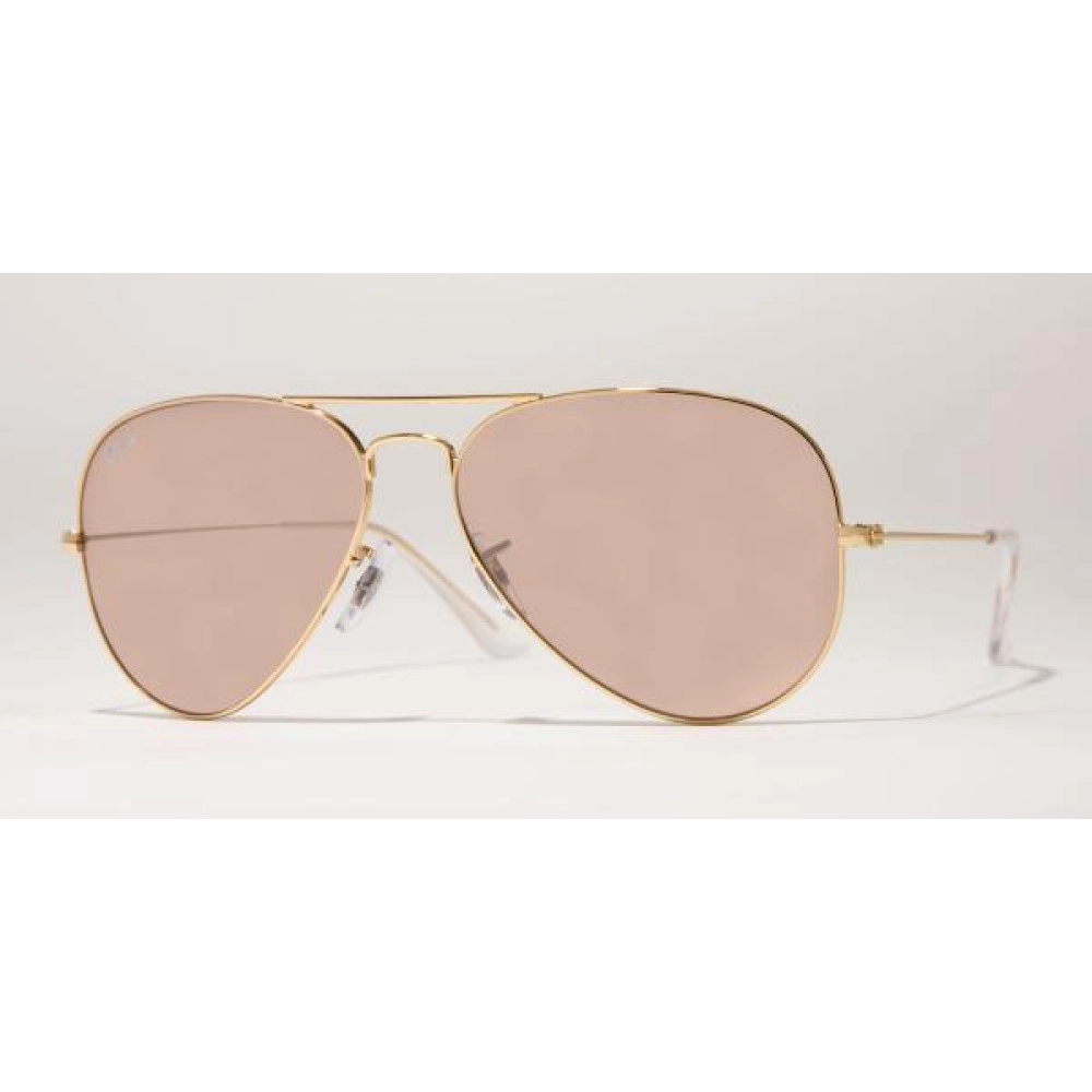 Aviator Large Metal - Gold - Crystal Brown Silver Mirror | Col001/3E